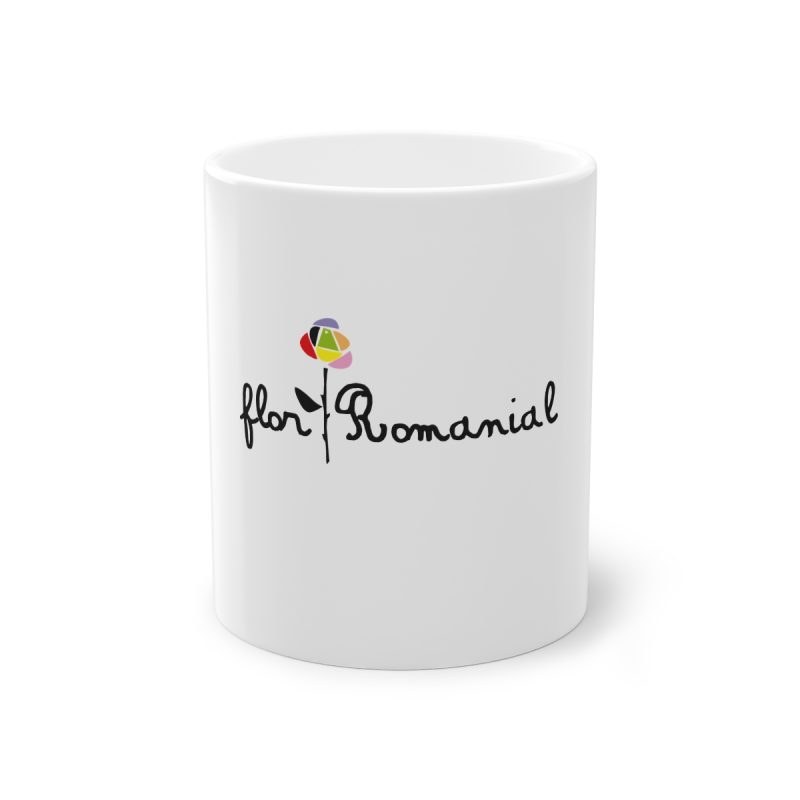 Taza estandar 325 ml - Blanco - Camiseta Flor Romaniál Taza estandar 325 ml - Blanco - Camiseta Flor Romaniál