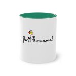 Taza bicolor - Verde oscuro - Camiseta Flor Romaniál
