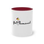 Taza bicolor - Granate - Camiseta Flor Romaniál