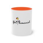 Taza bicolor - Naranja - Camiseta Flor Romaniál