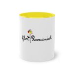 Taza bicolor - Amarillo - Camiseta Flor Romaniál