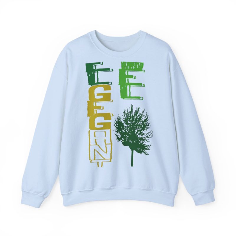 Sudadera cuello redondo - Azul claro - Camiseta Gegant des Pi «ELEGANT»