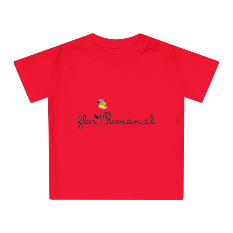 Camiseta de bebe - Rojo - Camiseta Flor Romaniál