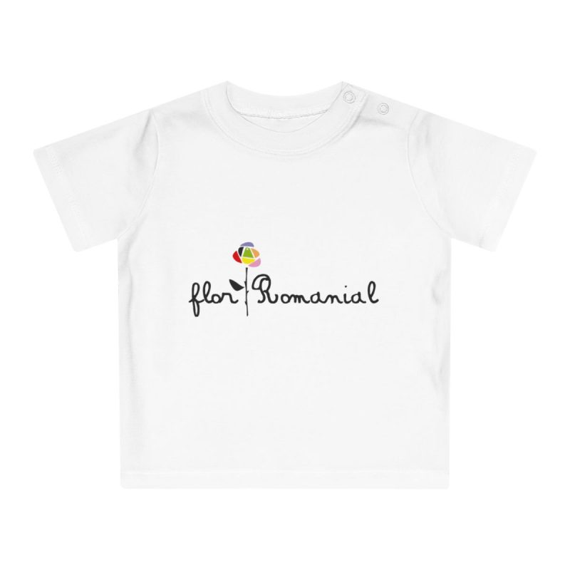 Camiseta de bebe - Blanco - Camiseta Flor Romaniál
