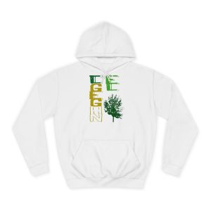 Sudadera universitaria - Blanco artico - Camiseta Gegant des Pi «ELEGANT»