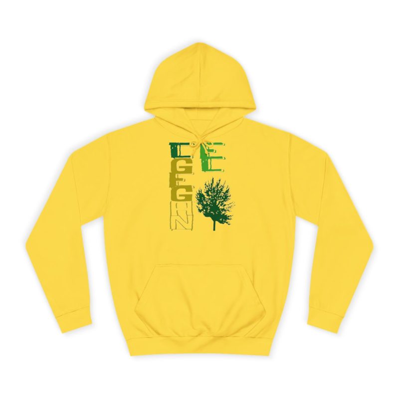 Sudadera universitaria - Amarillo sol - Camiseta Gegant des Pi «ELEGANT»