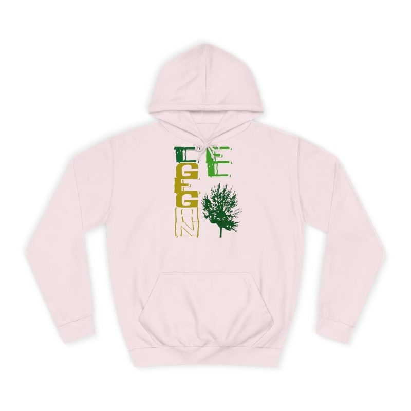 Sudadera universitaria - Rosa bebe - Camiseta Gegant des Pi «ELEGANT»