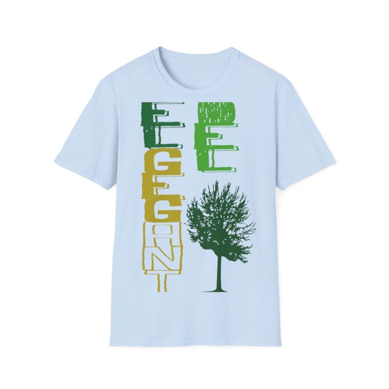 Camiseta Softstyle - Azul claro - Camiseta Gegant des Pi «ELEGANT»
