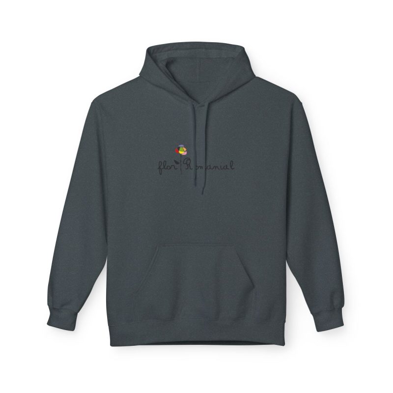 Sudadera Softstyle con capucha - Gris oscuro jaspeado - Camiseta Flor Romaniál