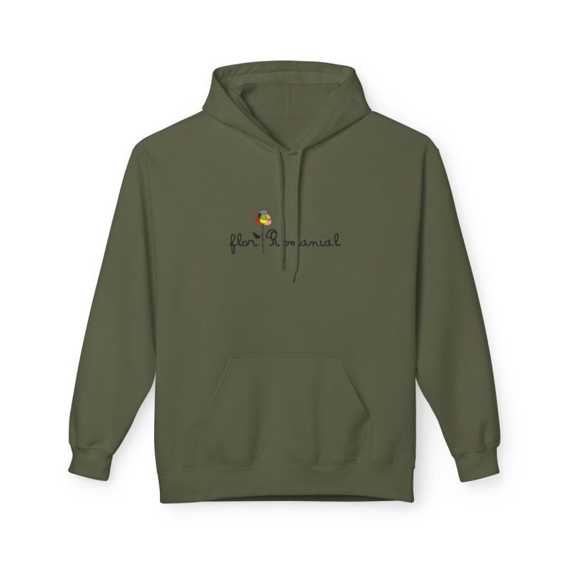 Sudadera Softstyle con capucha - Verde militar - Camiseta Flor Romaniál