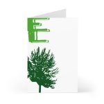 Tarjetas de felicitacion (7 uds.) - Camiseta Gegant des Pi «ELEGANT»