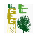 Pegatinas laminadas cuadradas - Camiseta Gegant des Pi «ELEGANT»