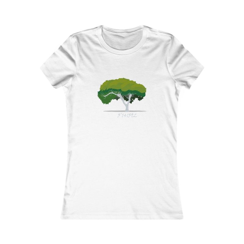 Camiseta mujer Favorite - Blanco - Camiseta número pi Camiseta mujer Favorite - Blanco - Camiseta número pi