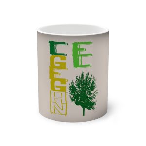 Taza magica que cambia de color - Negro - Camiseta Gegant des Pi «ELEGANT»