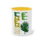 Taza bicolor - Amarillo dorado - Camiseta Gegant des Pi «ELEGANT» Taza bicolor - Amarillo dorado - Camiseta Gegant des Pi «ELEGANT»