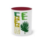 Taza bicolor - Granate - Camiseta Gegant des Pi «ELEGANT» Taza bicolor - Granate - Camiseta Gegant des Pi «ELEGANT»