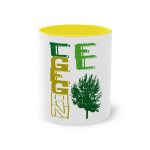 Taza bicolor - Amarillo - Camiseta Gegant des Pi «ELEGANT» Taza bicolor - Amarillo - Camiseta Gegant des Pi «ELEGANT»