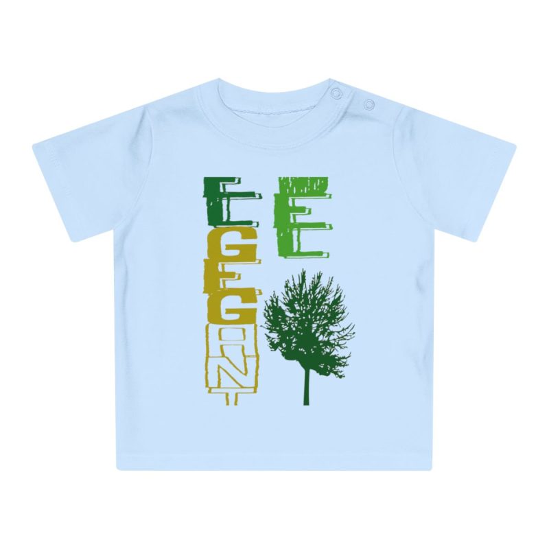 Camiseta de bebe - Azul empolvado - Camiseta Gegant des Pi «ELEGANT»