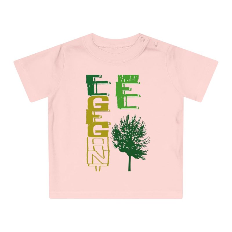 Camiseta de bebe - Rosa empolvado - Camiseta Gegant des Pi «ELEGANT»