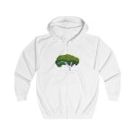 Sudadera con capucha y cremallera - Blanco artico - Camiseta número pi Sudadera con capucha y cremallera - Blanco artico - Camiseta número pi