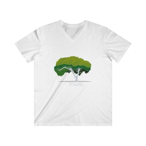 Camiseta hombre entallada cuello de pico - Blanco - Camiseta número pi