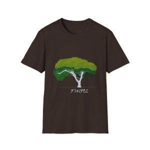 Camiseta Softstyle - Marron chocolate oscuro - Camiseta número pi