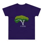Camiseta hombre punto liso - Morado urbano - Camiseta número pi
