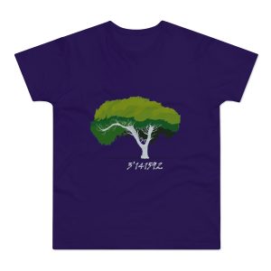 Camiseta hombre punto liso - Morado urbano - Camiseta número pi