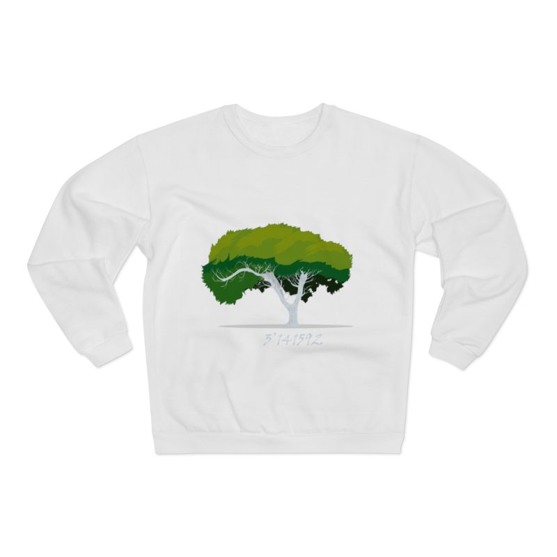 Sudadera cuello redondo premium - Blanco - Camiseta número pi Sudadera cuello redondo premium - Blanco - Camiseta número pi