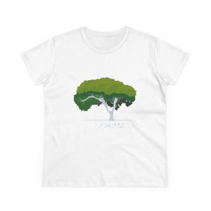 Camiseta mujer algodon medio - Blanco - Camiseta número pi