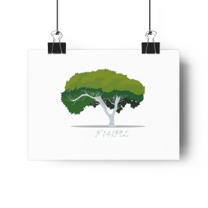 Lamina Giclee - Camiseta número pi