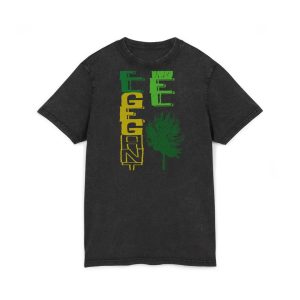 Camiseta lavado acido cuello redondo - Negro - Camiseta Gegant des Pi «ELEGANT»