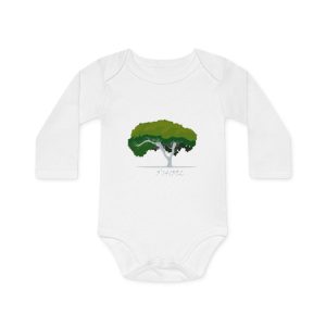Body bebe manga larga organico - Blanco - Camiseta número pi