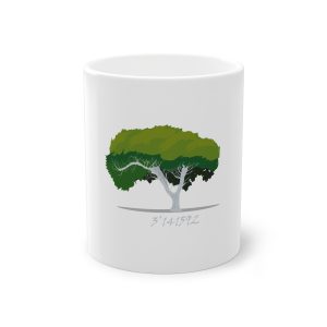 Taza estandar 325 ml - Blanco - Camiseta número pi