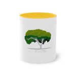 Taza bicolor - Amarillo dorado - Camiseta número pi Taza bicolor - Amarillo dorado - Camiseta número pi