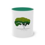 Taza bicolor - Verde oscuro - Camiseta número pi Taza bicolor - Verde oscuro - Camiseta número pi