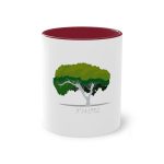 Taza bicolor - Granate - Camiseta número pi Taza bicolor - Granate - Camiseta número pi