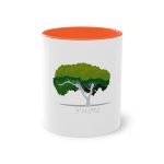 Taza bicolor - Naranja - Camiseta número pi Taza bicolor - Naranja - Camiseta número pi