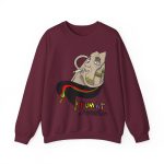 Sudadera cuello redondo - Granate - Camiseta Puig es fumat Sudadera cuello redondo - Granate - Camiseta Puig es fumat