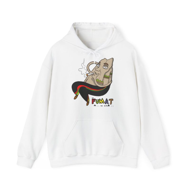 Sudadera con capucha - Blanco - Camiseta Puig es fumat