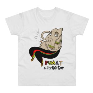 Camiseta hombre punto liso - Blanco - Camiseta Puig es fumat