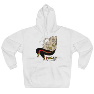 Sudadera con capucha cerrada - Blanco - Camiseta Puig es fumat