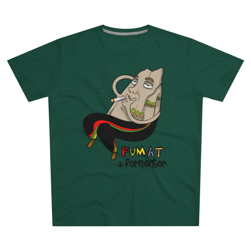 Camiseta hombre corte moderno - Verde botella - Camiseta Puig es fumat