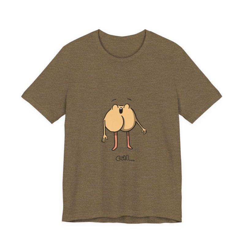 Camiseta jersey manga corta - Verde oliva jaspeado - Camiseta «Cul…»
