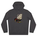 Sudadera con capucha King - Gris asfalto - Camiseta Puig es fumat Sudadera con capucha King - Gris asfalto - Camiseta Puig es fumat