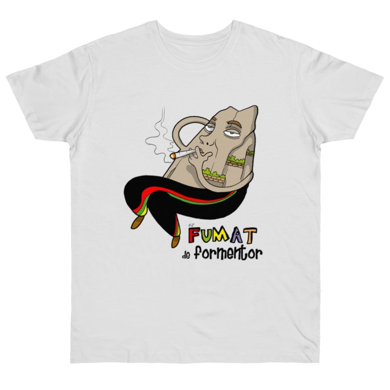 Camiseta punto liso - Blanco - Camiseta Puig es fumat Camiseta punto liso - Blanco - Camiseta Puig es fumat