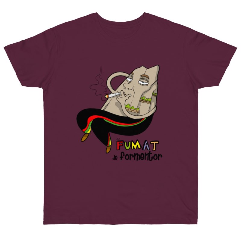 Camiseta punto liso - Burdeos - Camiseta Puig es fumat