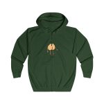 Sudadera con capucha y cremallera - Verde botella - Camiseta «Cul…»