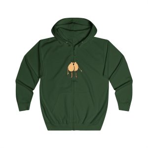 Sudadera con capucha y cremallera - Verde botella - Camiseta «Cul…»