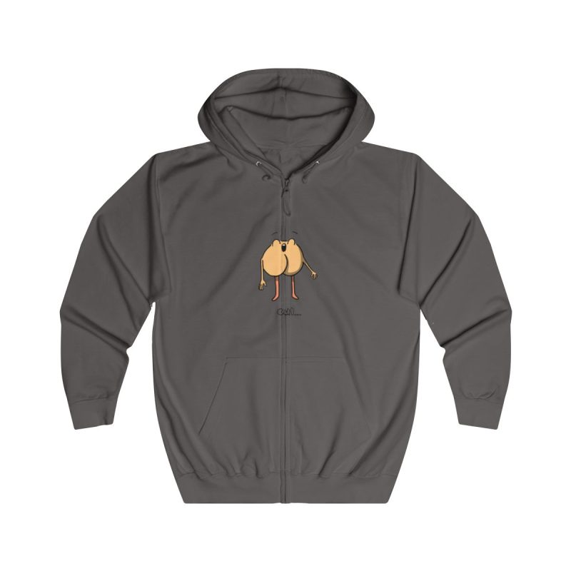 Sudadera con capucha y cremallera - Gris acero - Camiseta «Cul…»